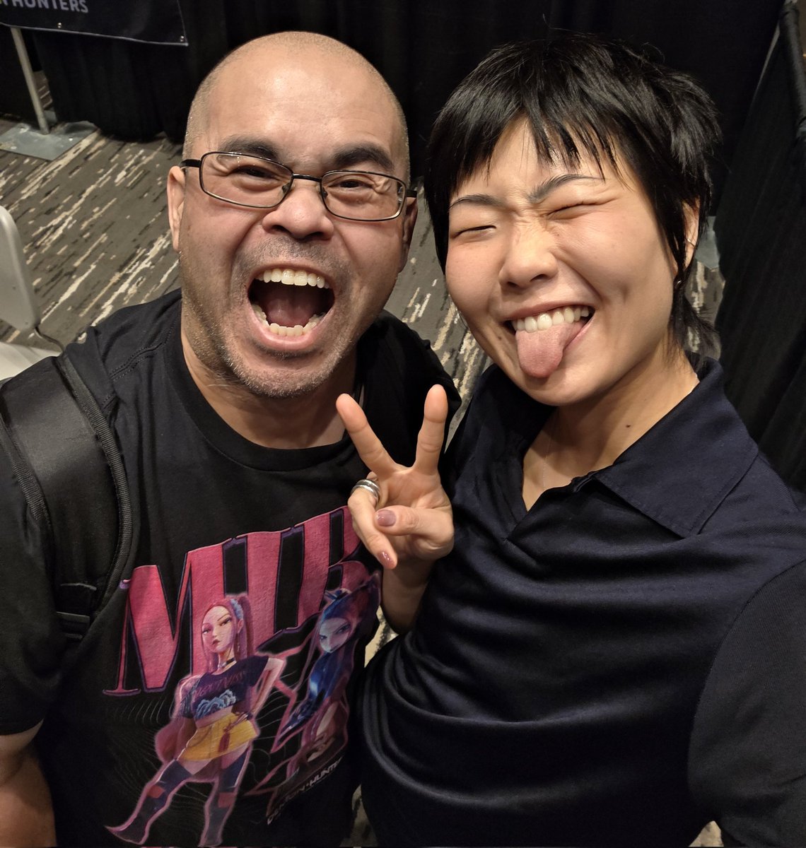 WolfeSK_'s tweet photo. What a great way to start 2026. Meeting the voice of Mira from #KPOPDEMONHUNTERS 3 weeks ago &amp; watching Twice last saturday! #THISISFOR #TWICE_THISISFOR_WORLD_TOUR #TWICE_THISISFOR_WORLD_TOUR_IN_OAKLAND https://t.co/jyI9fFtjGa