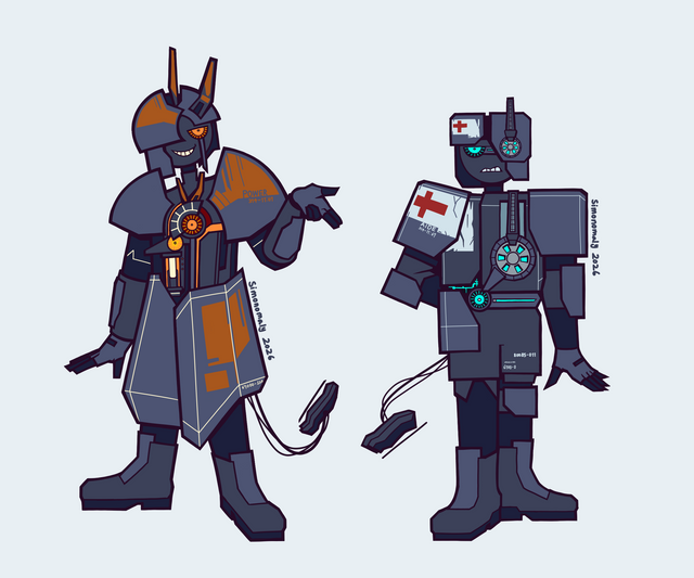 LambdaGenPosts's tweet image. Tried my hand at making humanoid designs for the Combine wall boxes

By Simon in Half-Life / Fan art community.lambdageneration.com/half-life/post… #halflife #fanart