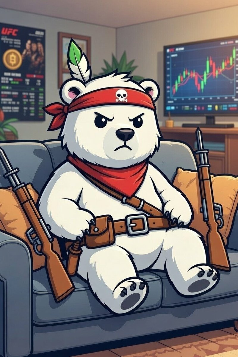 TokenArtisanVi's tweet photo. BearWare tunes in for UFC 324! 🚀
The conquering white bear drops his weapons to watch Gaethje vs Pimblett live from Vegas! Who'll dominate the ring like BearWare rules crypto? 
Back to conquest post-KO. Who's with us? Drop a 🔥 if hyped!
 #UFC324 #GaethjeVsPimblett #CryptoFight https://t.co/GkhjjOiA8H