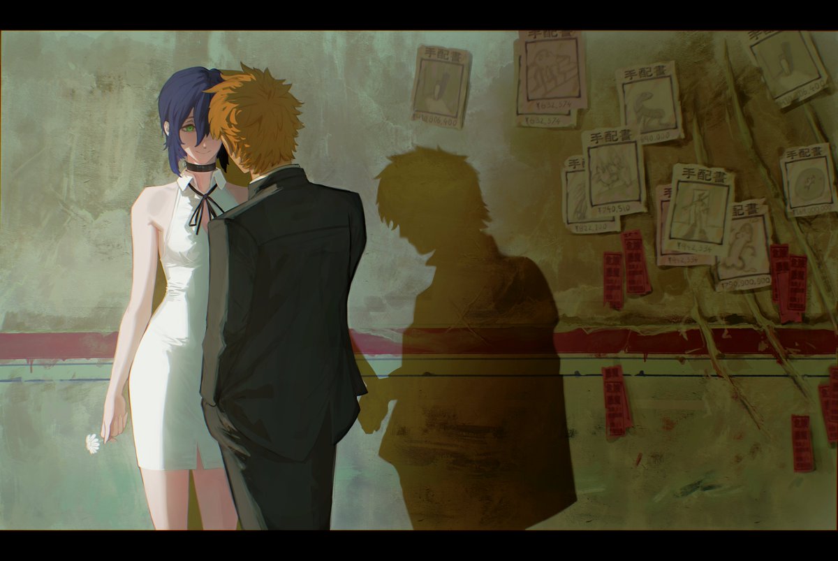 robsmithart's tweet image. In the mood for love. 
Wong Kar-wai study. 
#chainsawman #チェンソーマン