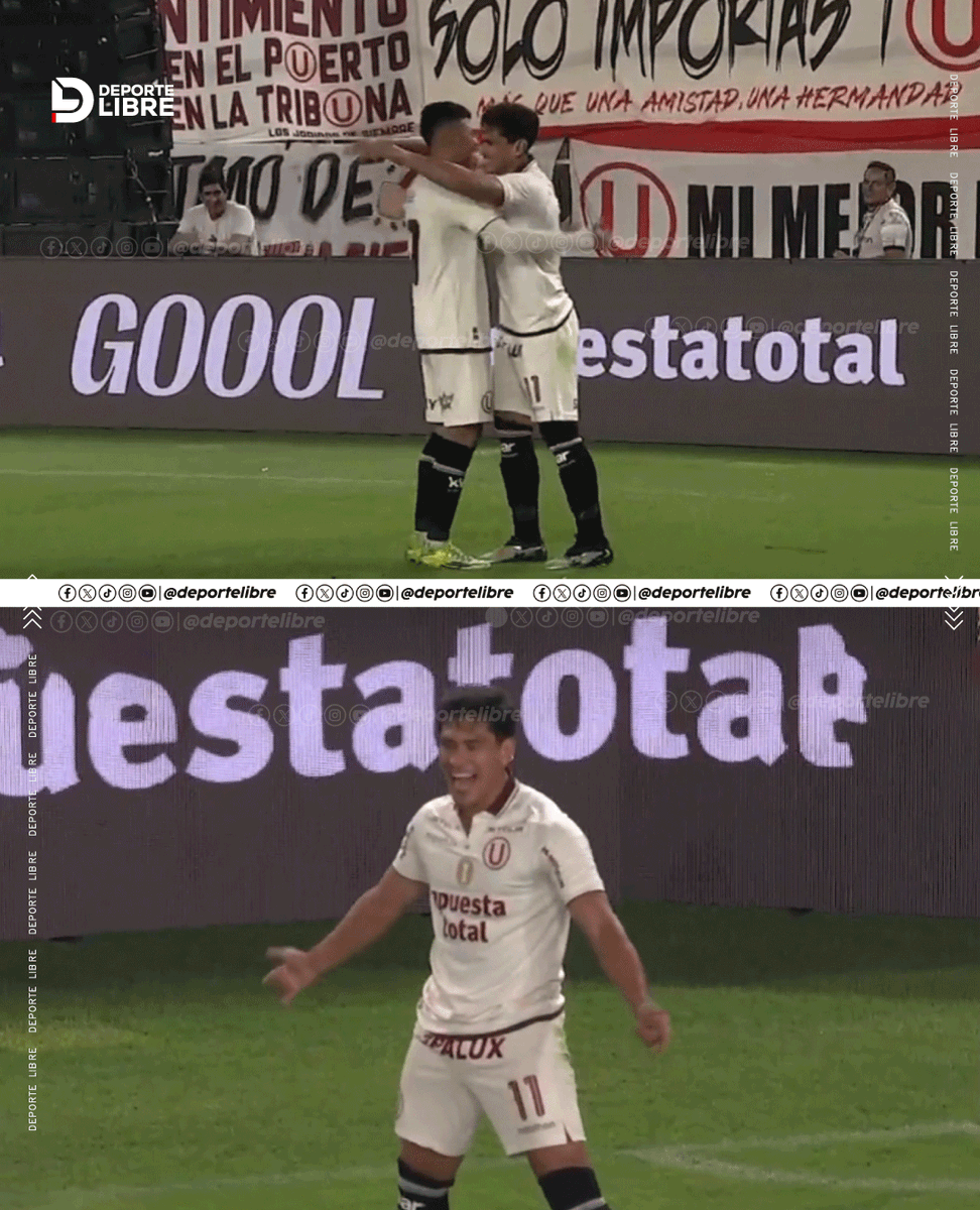 DeporteLibre_Pe's tweet photo. ¡GOL DE UNIVERSITARIO! ⚽🔥 José Rivera 🇵🇪 marca el 3-0 para el cuadro crema ante Universidad de Chile 🇨🇱 en la Noche Crema, en el estadio Monumental 🏟️
#Universitario #JairoConcha #UniversidadDeChile #NocheCrema #Crema #FútbolPeruano https://t.co/yUsO4X8KhX