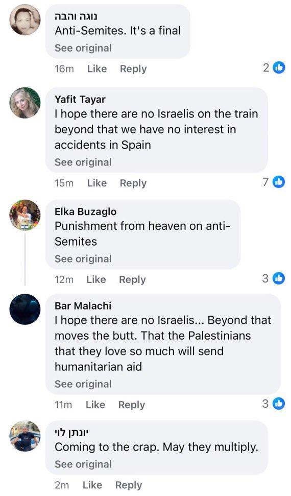 AdameMedia's tweet image. NEW: 🚨 🇪🇸🇮🇱 Spain sees 4 train crashes in just 5 days.

Israelis are celebrating this non-stop. 

I suspect these crashes were NOT an accident.