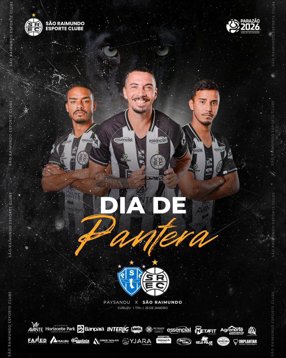 É dia de Pantera! ⚫️⚪️
É dia de estreia no Parazão!
Bora, Pantera! 🏁

#SãoRaimundo #Pantera #Parazão2026 #MaiorDoTapajós