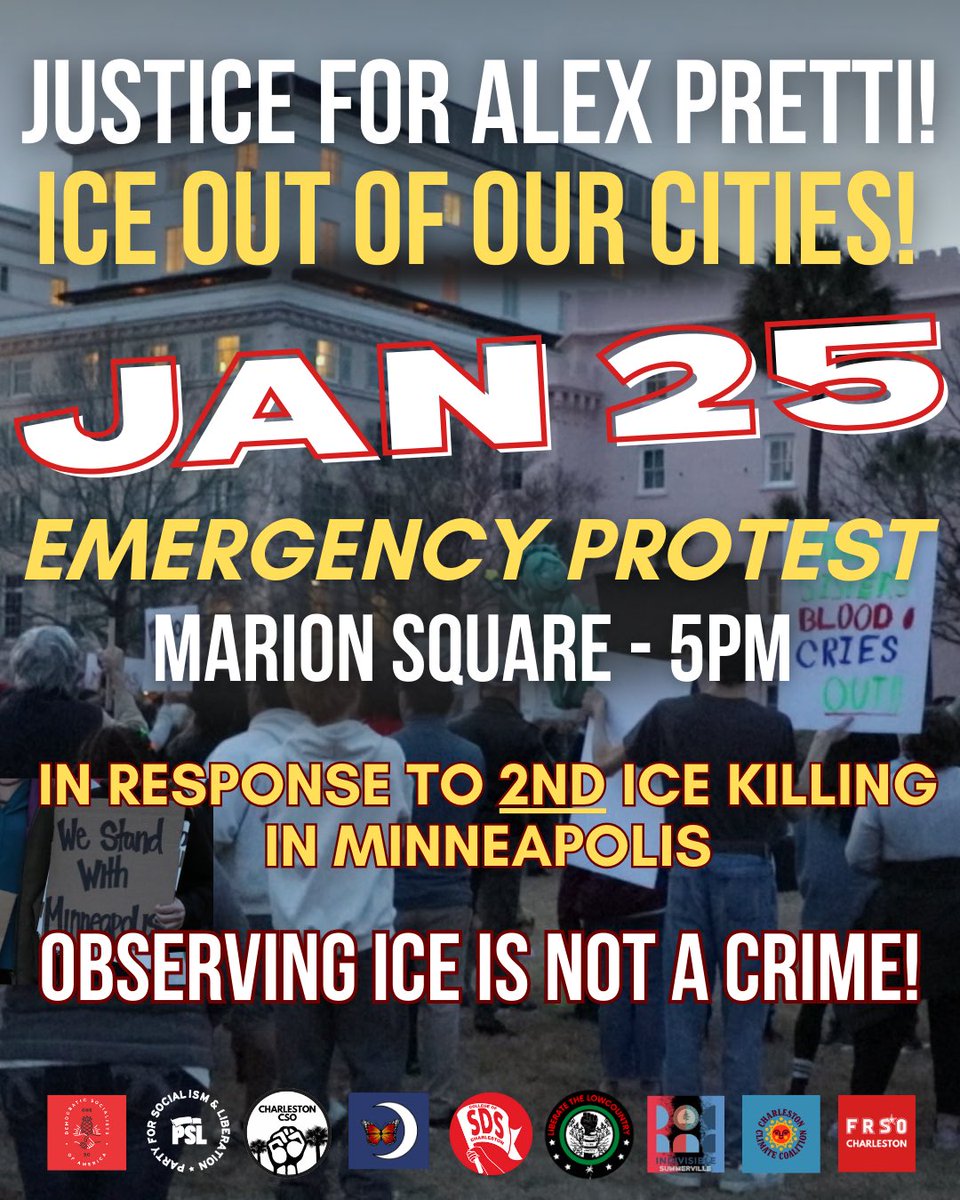 Join to demand justice for Alex Pretti!
ICE OUT OF OUR COMMUNITIES!
SOLIDARITY WITH MINNEAPOLIS!
#ChsNews