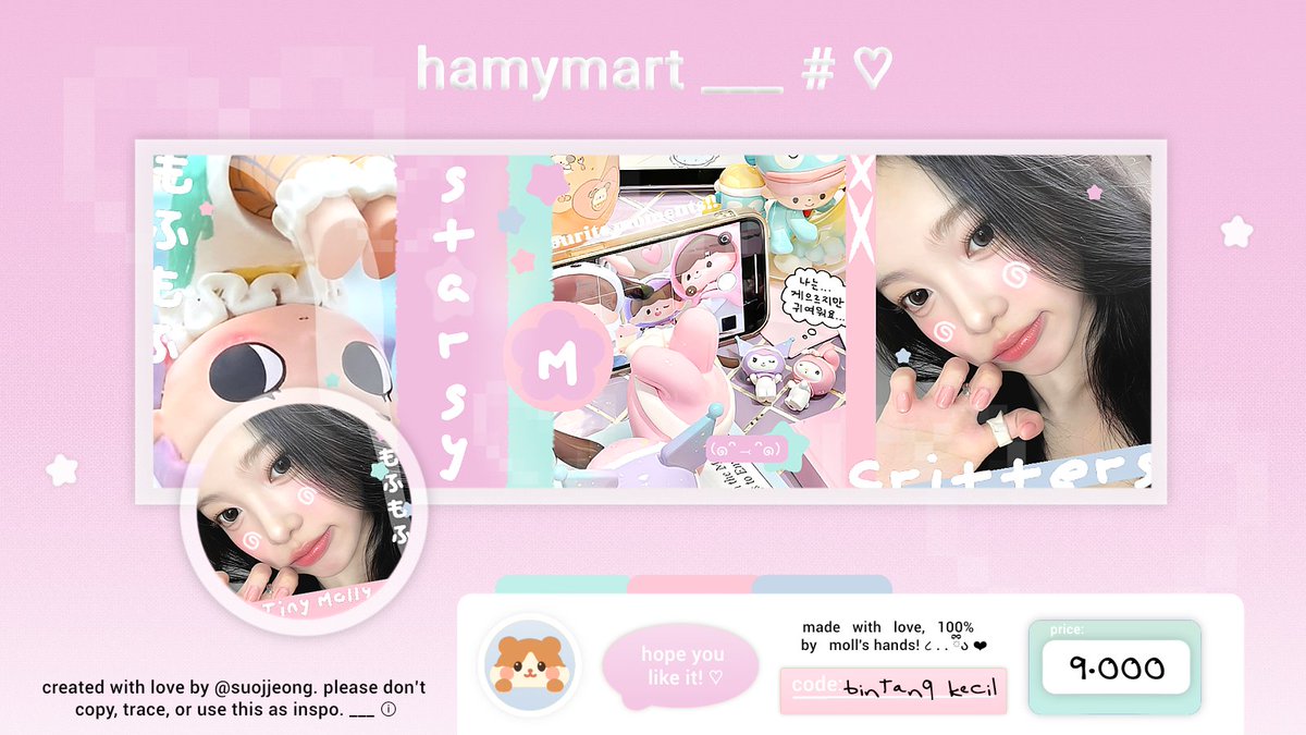 suojjeong's tweet image. ⠀
◎﹕🌸 help retweet?  thank you! ◌ Ⳋ

⊂⊃ 🥣🐹 𖠗 halooo! . . 💭 moll open titipan layout dari katalog 'bintang kecil' &amp;amp; 'cotton' dengan harga spesial  ⌲ 🍀🍮╭╯⑅ kindly check ALT 🎀 𓈒 𓐍

⨳ 💌 ——— #zonauang #zonaba ៸🍦ა