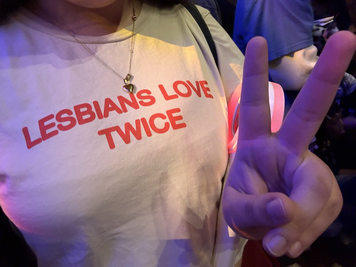 bellafairyy's tweet image. representing the lesbians at the twice concert