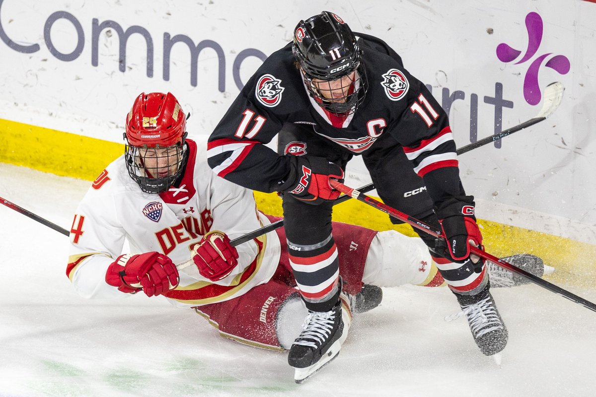 NCHC Hockey | FINAL: <a href="/DU_Hockey/">Denver Hockey</a> 6 <a href="/SCSUHuskies_MH/">St. Cloud State Men's Hockey</a> 0 SOG: 28-23 (DU) | Goals: Pohlkamp (DU), Buckberger (DU), Pohlkamp (DU, PP), Lorenz (DU), Chyzowski (DU), Nelson (DU) (Photos Prout) <a href="/TheNCHC/">The NCHC</a>  @CHN