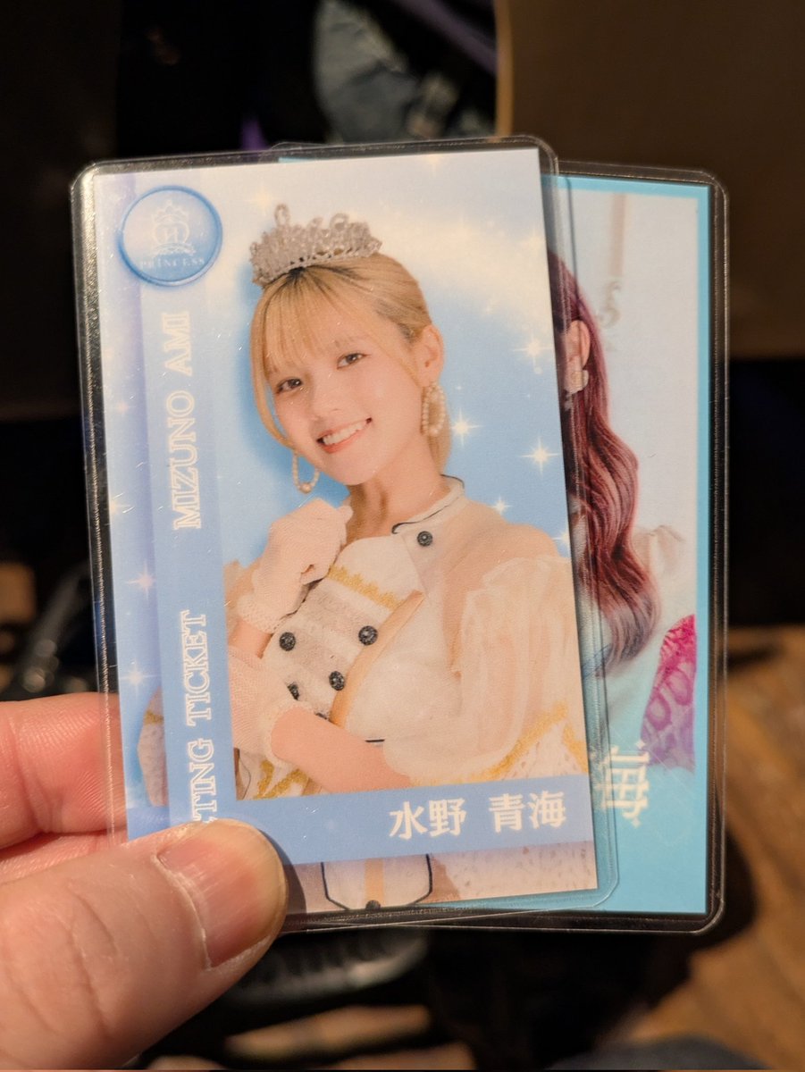 代々木LODGEなう。 今日のチェキ券♪ #花咲果林 #水野青海 #放プリ