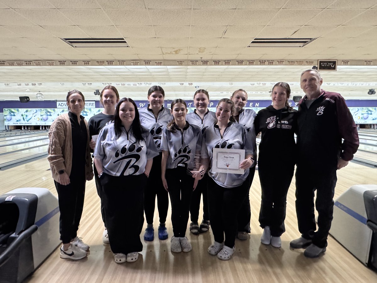 Congrats to the LBHS Lady Bearcats Bowling Team for capturing the regional championship and advancing to the state tournament on Feb 2nd at Fannin Lanes in Flowood. Top bowlers and members of the All Regional team were senior Reagan Kolenda, Emma Bartlett, and Chloe Hedderick.