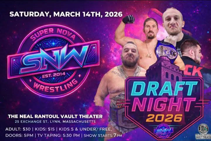 Add March 14th to the 2026 tour of Bloody Bill Vaux as I make my return to Super Nova Wrestling after a 10 year absence.
