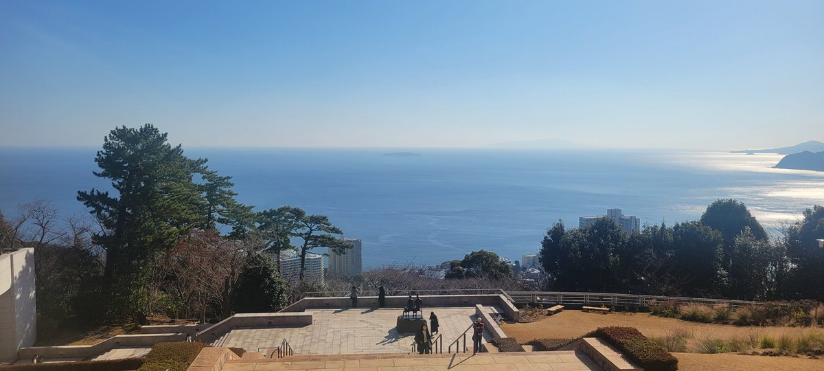 MOAの屋外展望の景色は最高です。