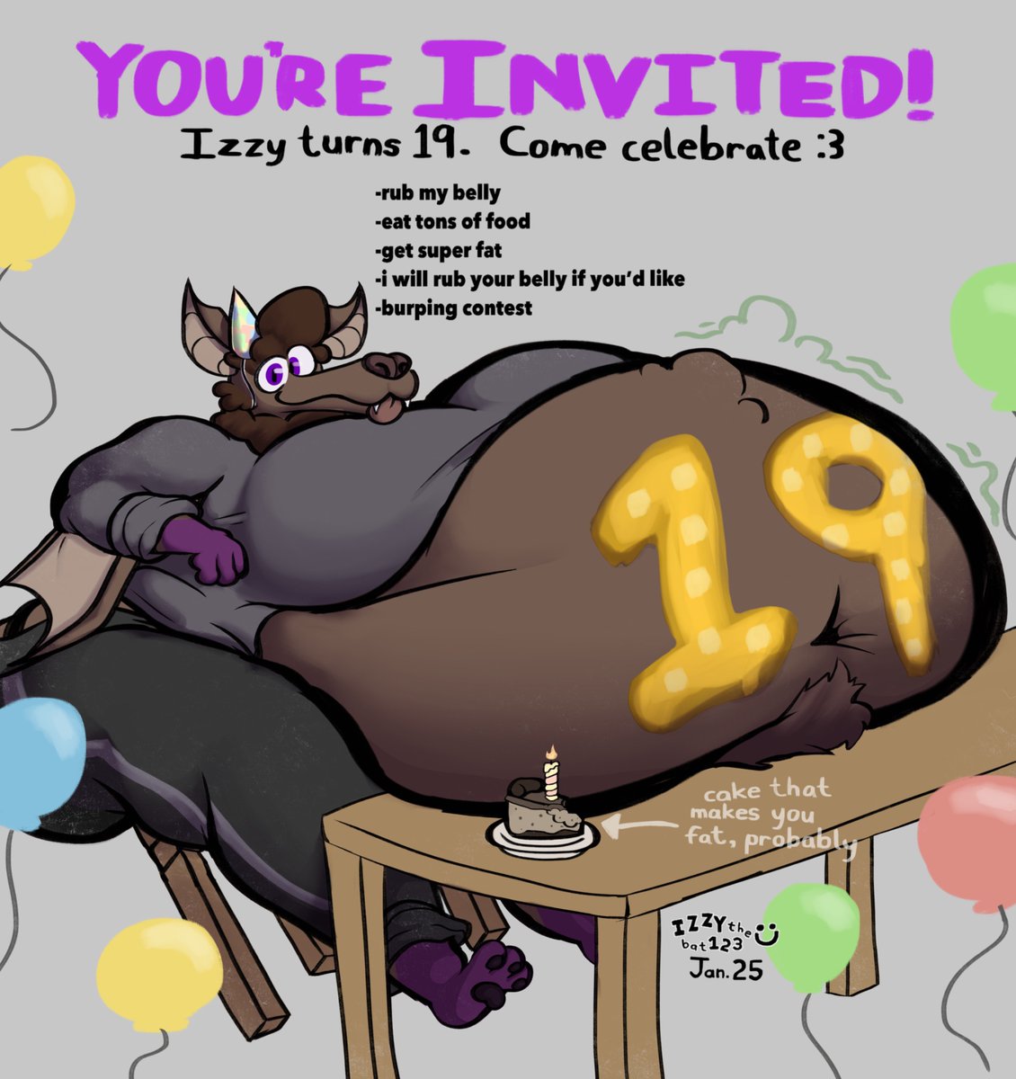 Izzy the fat bat tweet media