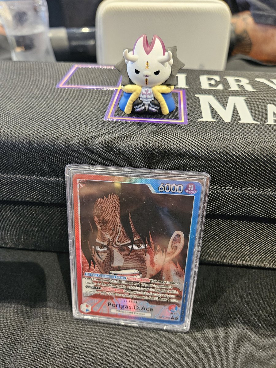 1 side event done - 30 tix acquired!! Same Ace deck, 4-0. 🔥

🔴🔵Ace (4-0):
🔴🟢Luffy✅️🎲2️⃣
🔵🟡Boa✅️🎲2️⃣
🟡Luffy✅️🎲2️⃣
⚫️Imu✅️🎲2️⃣

Dice buff!! Currently waiting for next side event ... 😴 #OPTCG