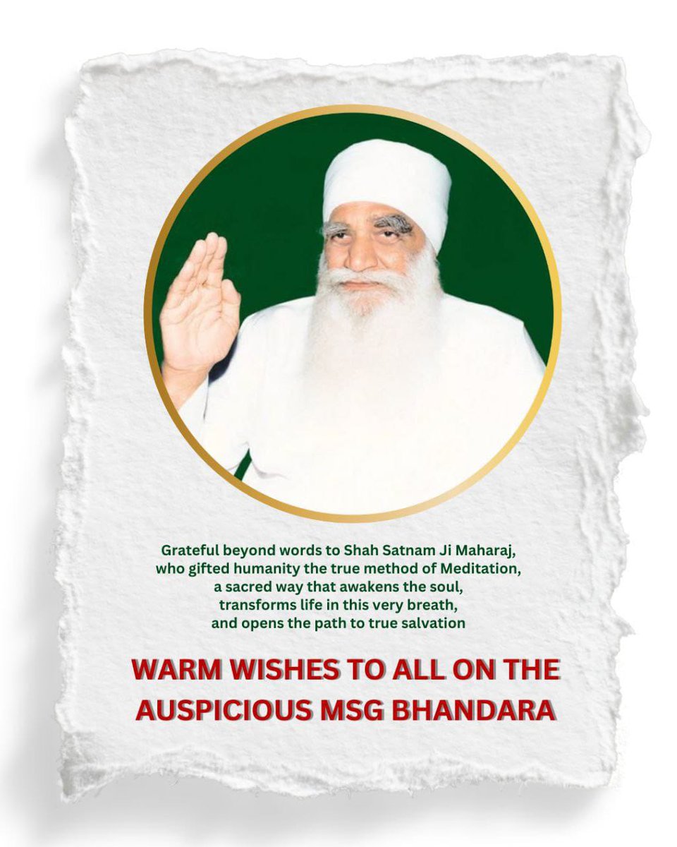 disulebindass's tweet photo. "25 January ka din Shah Satnam Ji ne dharti chuni,
us din bhagya bhi Muskaya,
har shishya ke jeevan mein
ishwar khud chal kar aaya.” ✨🌸
Thank you MSG for coming in my Life, for blessed my life.🙏🤲 
#MSGBhandara
#107thIncarnationDay
#HappyIncarnationDay
#trendingreels https://t.co/9peA63Vkij