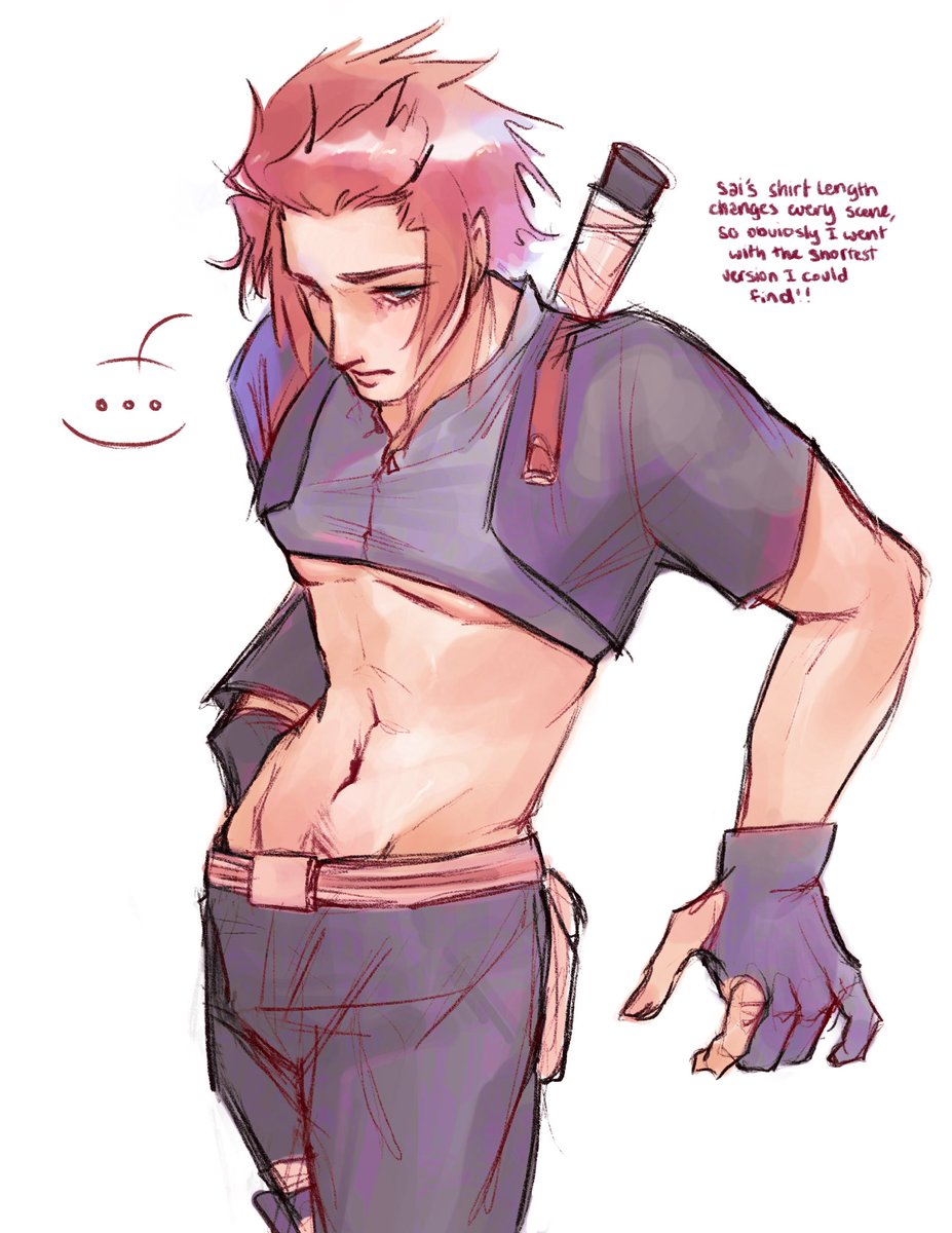 Sae in Sai from Naruto’s outfit, except Sae’s build makes it a bit of a tight fit

#bllk