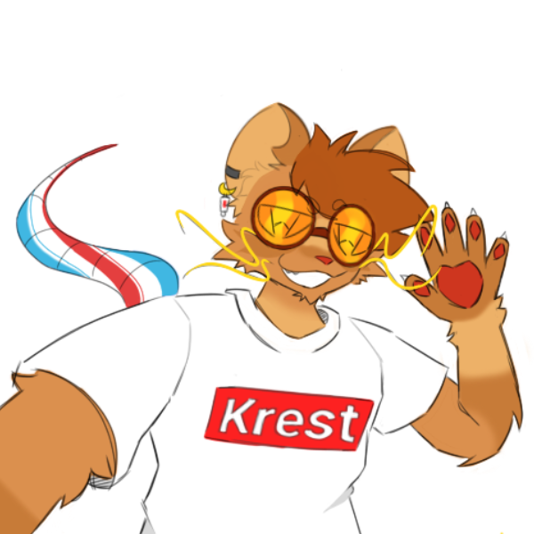 Toothedpaste's tweet photo. New dude. His name is Krest the Toothpaste Rat. 

Art is by @/the_icek1ng on instagram (he says he has a twitter but he is keeping it secret from me.) https://t.co/T6p7pVg35m