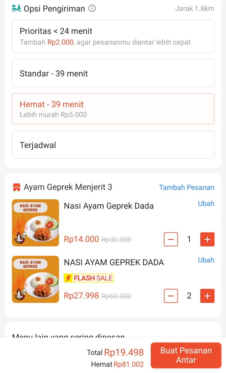 BIackthin's tweet image. 3porsi ayam geprek dada, ngga sampe 20rb,
Kira2 memuaskan ngga ya? Wkwkw
Restonya ini
spf.shopee.co.id/2VljyacEFG