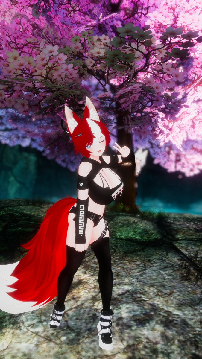 This place was really pretty~
(Was I followed?)
🦊❤️