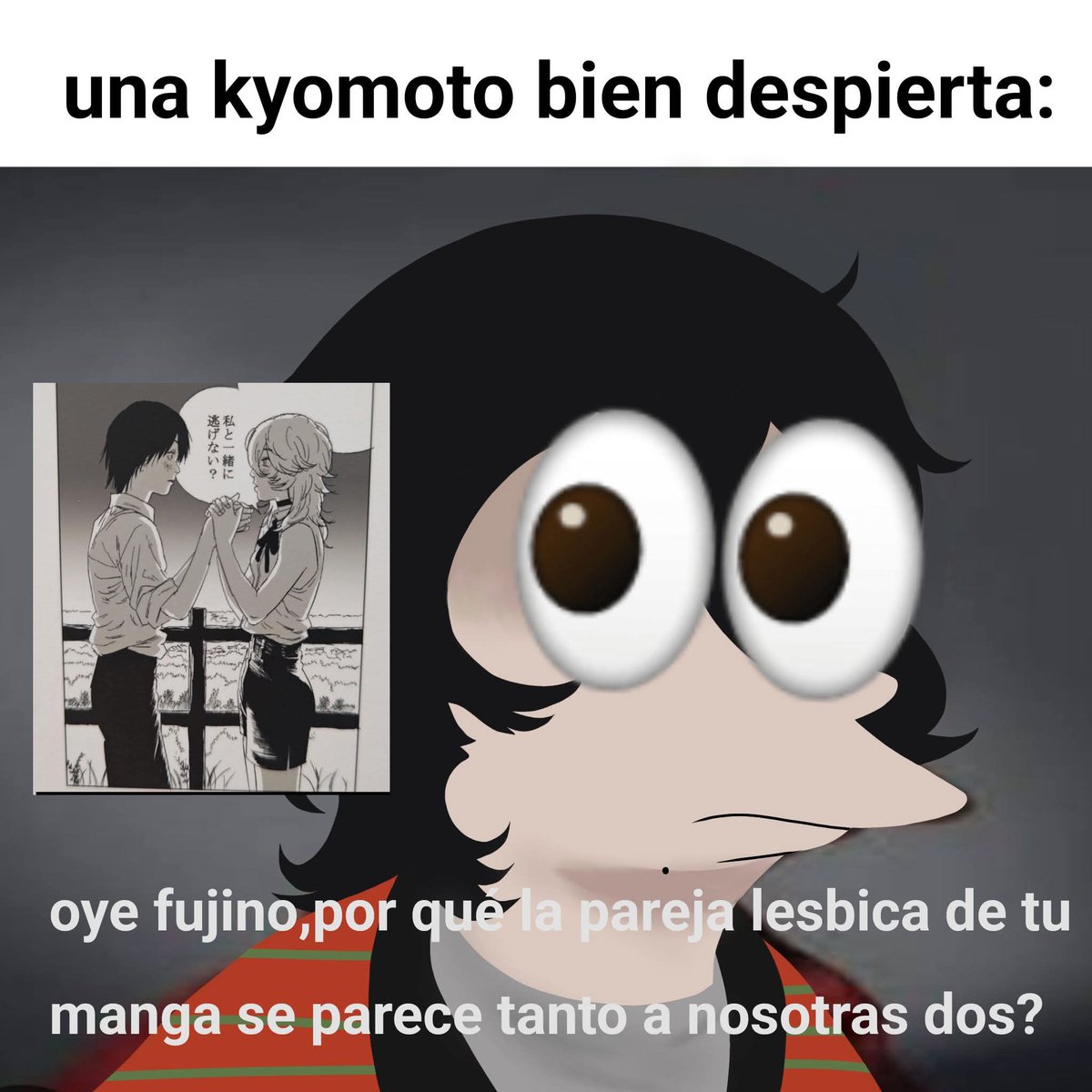 De seguro a Kyomoto le encantó cuando se dio cuenta de eso 👩🏻‍❤️‍💋‍👩🏼 👀
#chainsawman
#Lookback