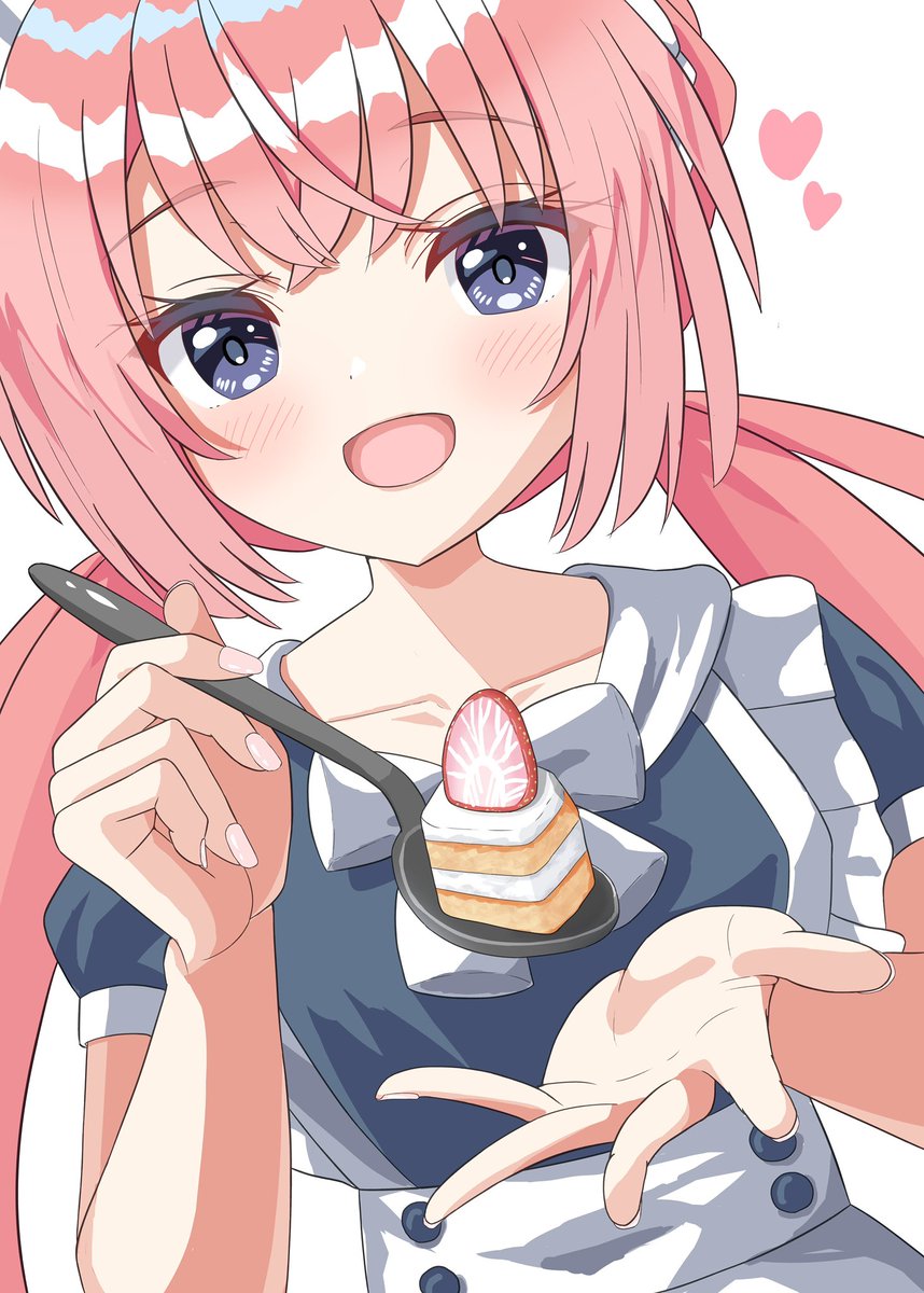 tomochinillust's tweet photo. 百里風実花　イラスト
はいっ、あーん♡ https://t.co/xGdpb9NRDH