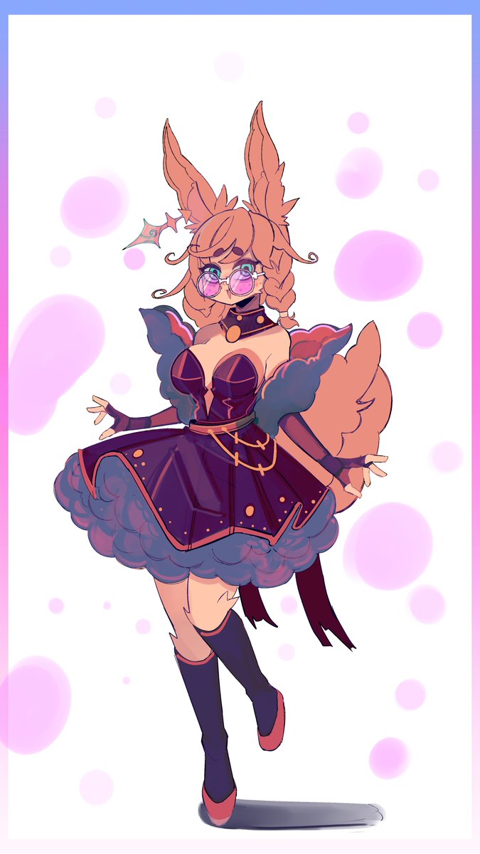 Riloyoy's tweet image. I wanted to draw awowa in some cute clothes :3