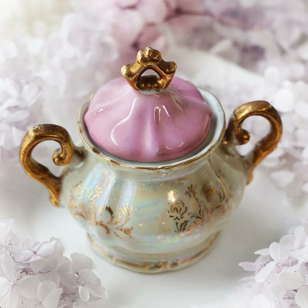 可愛いのが好き♡昭和度レトロ♡砂糖入れらしい陶器 可愛いのが好き♡昭和度レトロ♡砂糖入れらしい陶器｜