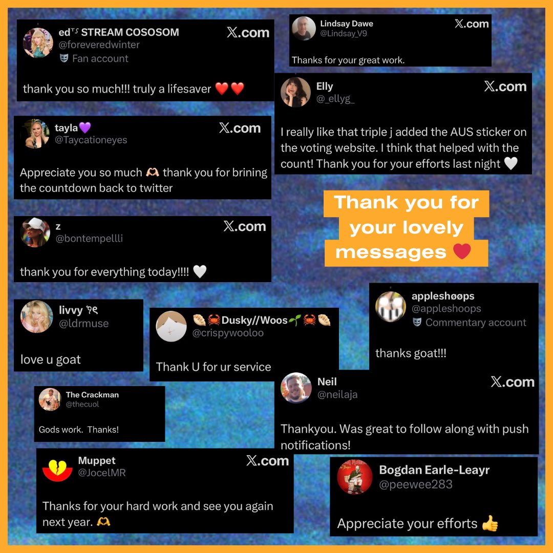 Hottest 100 of 2025 Updates tweet media