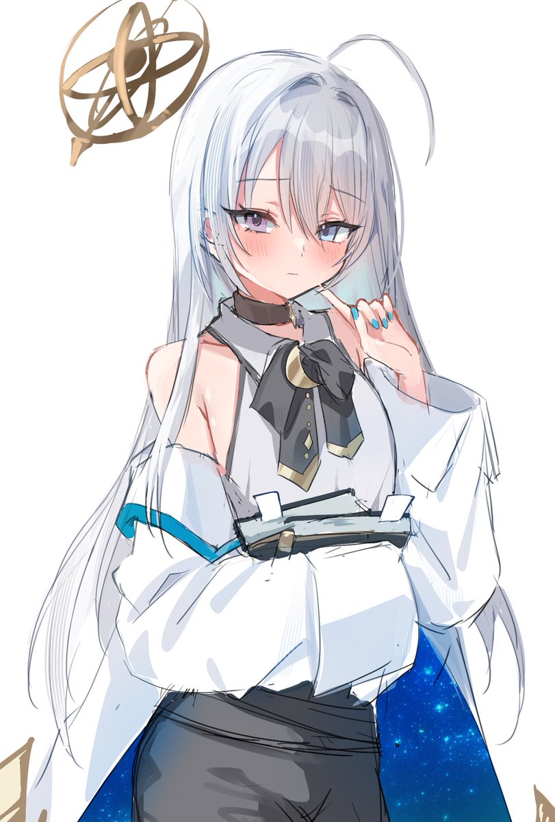 友達のオリキャラをデザイン&立ち絵を描きました!
銀髪オッドアイの🪐学者さんモチーフです 