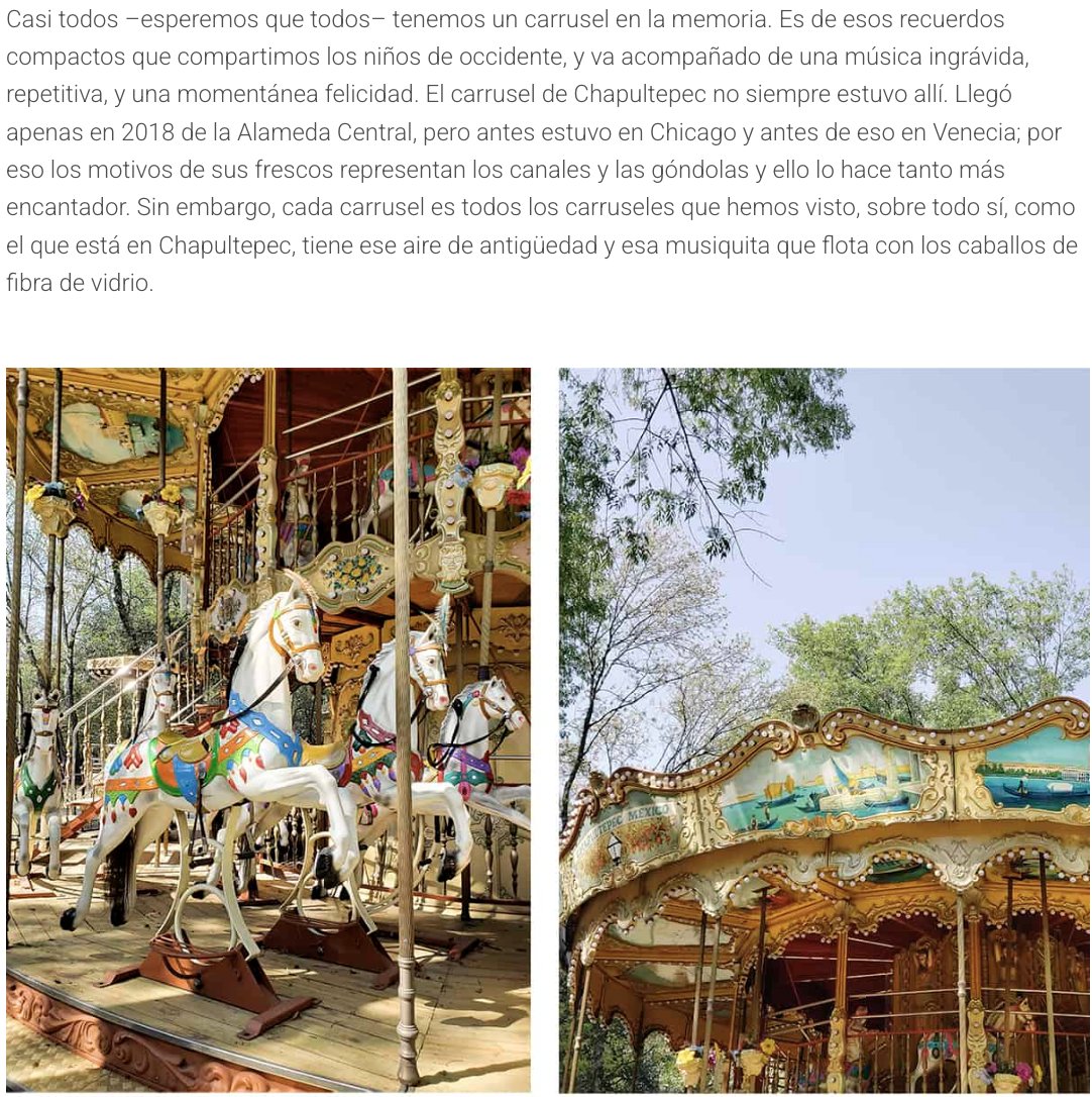 localmx_'s tweet image. #Chapultepec El carrusel de Chapultepec es uno de los más bellos que se hayan construido. Ha vivido en Venecia, Chicago, la Alameda Central y ahora está en Chapultepec y cuesta 18 pesos. bit.ly/4b4uEDF