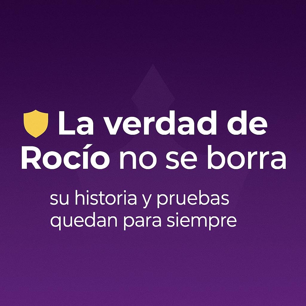 An74210Antonia's tweet image. Siempre ♾️ Estaremos Contigo Rocío Carrasco la verdad no se borra 💜 
#APOYOROCIO25E  #MareaFucsia
