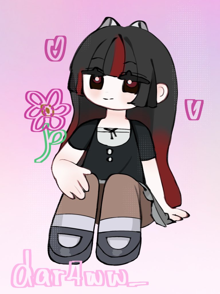 dar4ww_'s tweet image. made a chibi of my persona!! 
#chibi #artmoots #ArtCommission #digitalart #artist