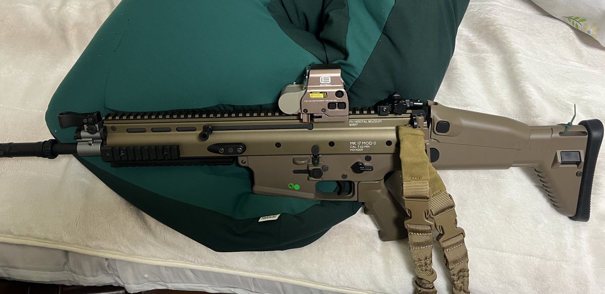 先日購入したホロサイトをSCAR-Hに装着！