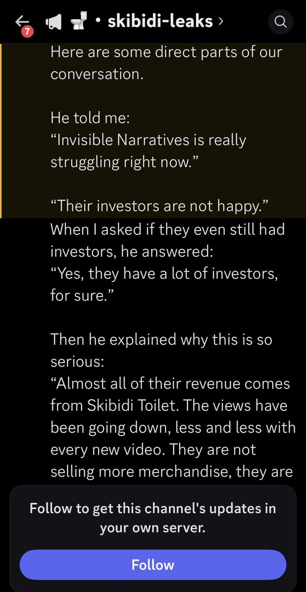 foralexeyger's tweet image. Our work is working Invisible Narratives are struggling financially and that’s why they are staying in the shadows our voices are been heard and with the letter towards them they don’t have a chance even in the worst scenario to reject #SKIBIDITOILET #BringBoomBack