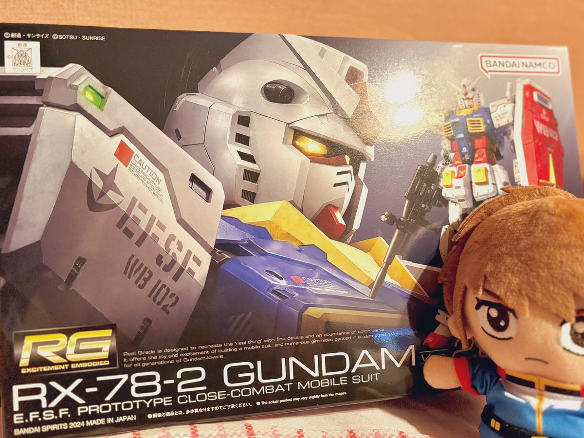 そしてこちらが次組む予定の、君が乗ってる機体RGおっちゃんだよ☺️