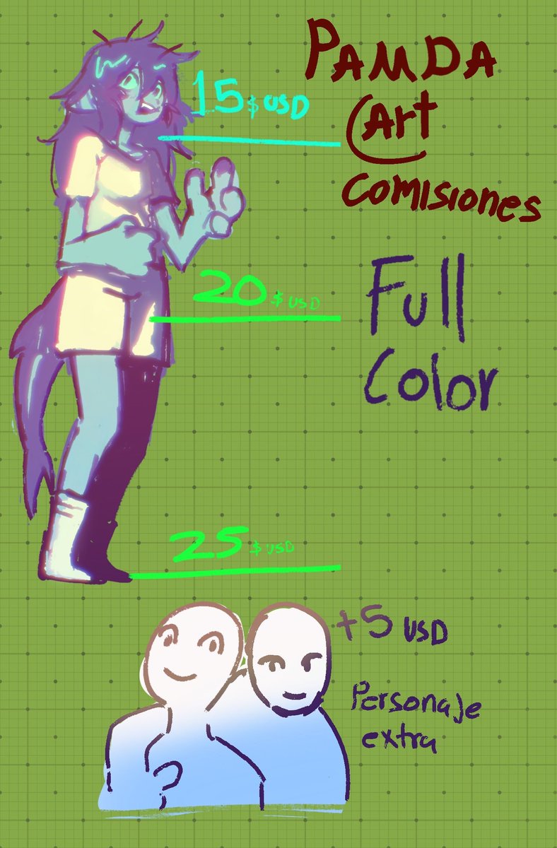 Recibo pagos por kofi 
MD para comisiones 
Nsfw sería un precio mas alto 
#opencommissions #digitalart