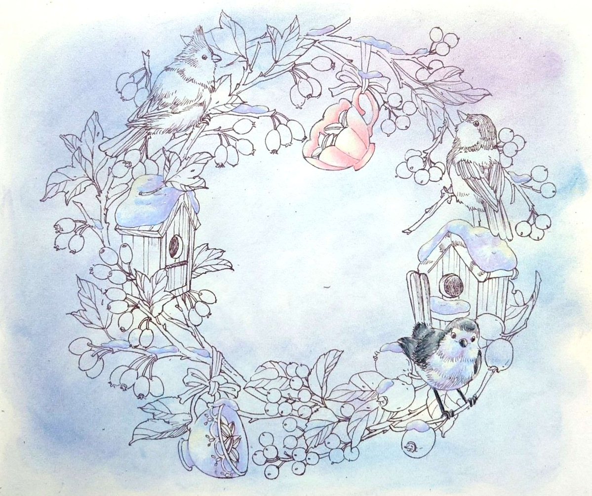 この線画を塗り始めました