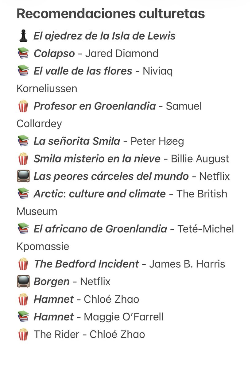 📝 Esta semana, recomendaciones culturetas directas del Ártico

⬇️ Escucha el programa completo: 
ondacero.es/programas/mas-…