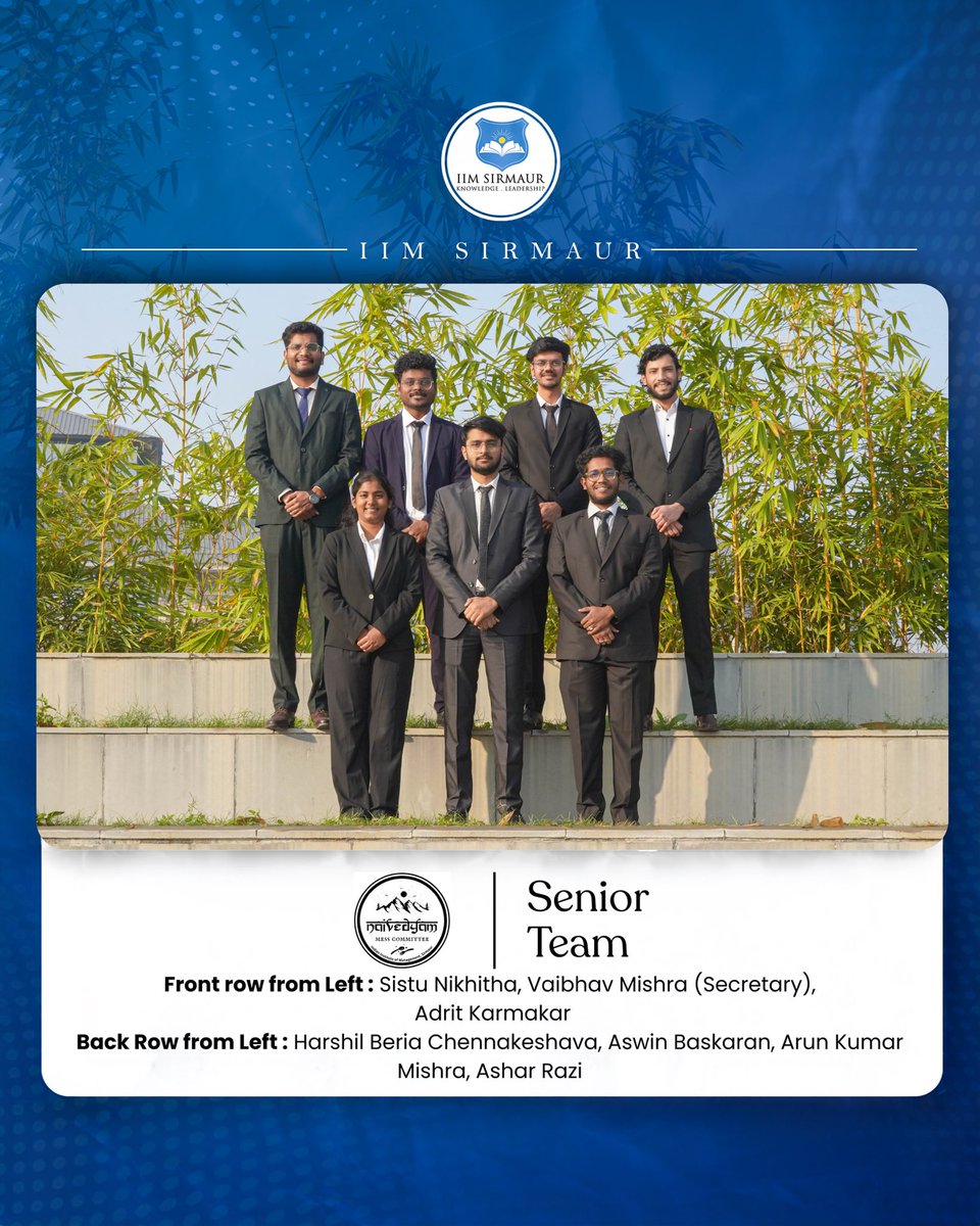 IIM_Sirmaur's tweet image. IIM Sirmaur is pleased to present Naivedyam – The Mess Committee, ensuring #nutritious, #safe, and #inclusive dining experiences through #menu planning, #quality control, and smooth #operations coordination on campus.