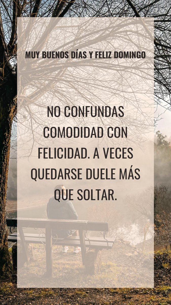 Muy buenos días y feliz domingo 😊