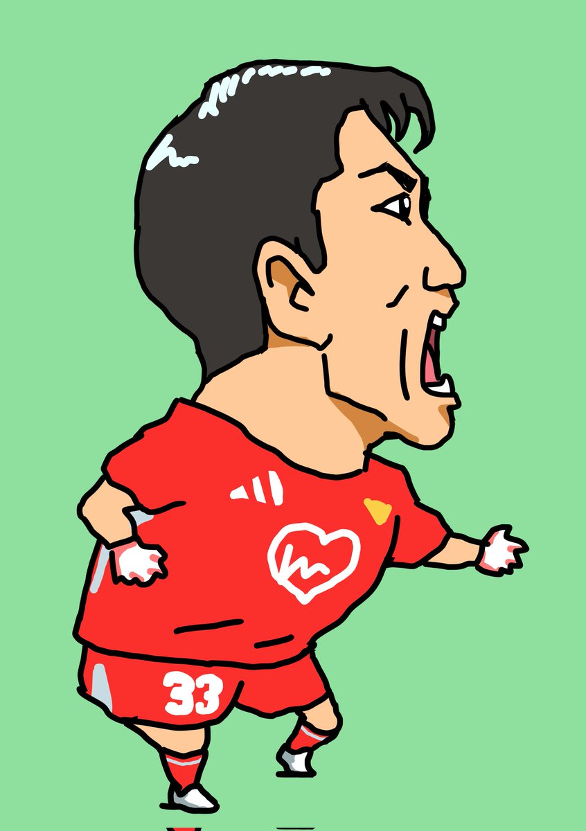 林彰洋選手。
「昨年はもっと失点を減らせたと思います」という林選手の言葉に同感。
昨季は不意の失点でペースを乱す場面も多かったので、今年は得点力向上と供に、昨年以上の守備力も重要だと思う。
#ベガルタ
#林彰洋
#応援イラスト