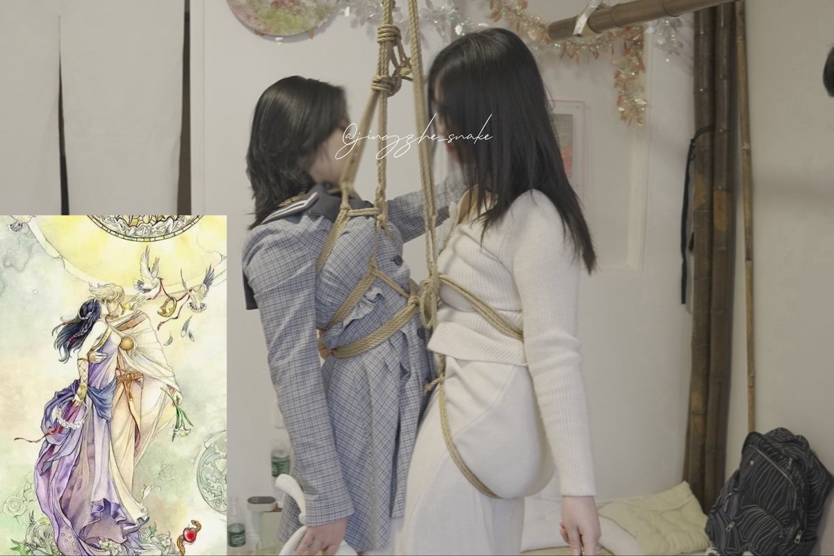 Jingzhe_snake's tweet photo. 在绮谭@AnnabelKamui 绑的星牌和恋人牌
M：墨叶 @moye12344 https://t.co/HvoPMvJuhy