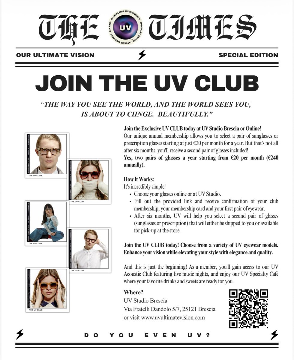 sunglassguru's tweet image. Join the UV Club @UltimaUv