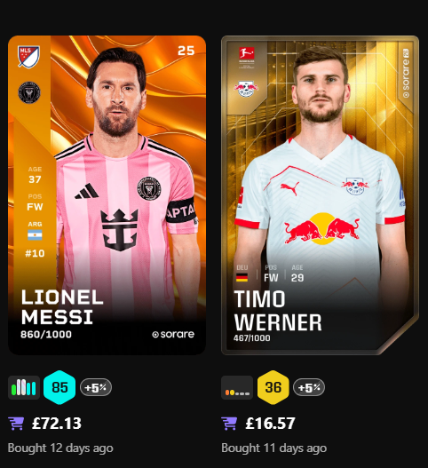 JacobNe11990773's tweet photo. @wowcow77 @MLS @Sorare All I've got so far, I'm new to doing MLS from the start, why is it such a benefit to have the already in season cards even though they aren't as good as some of the DP's or other star players? https://t.co/gKQFhJHk27