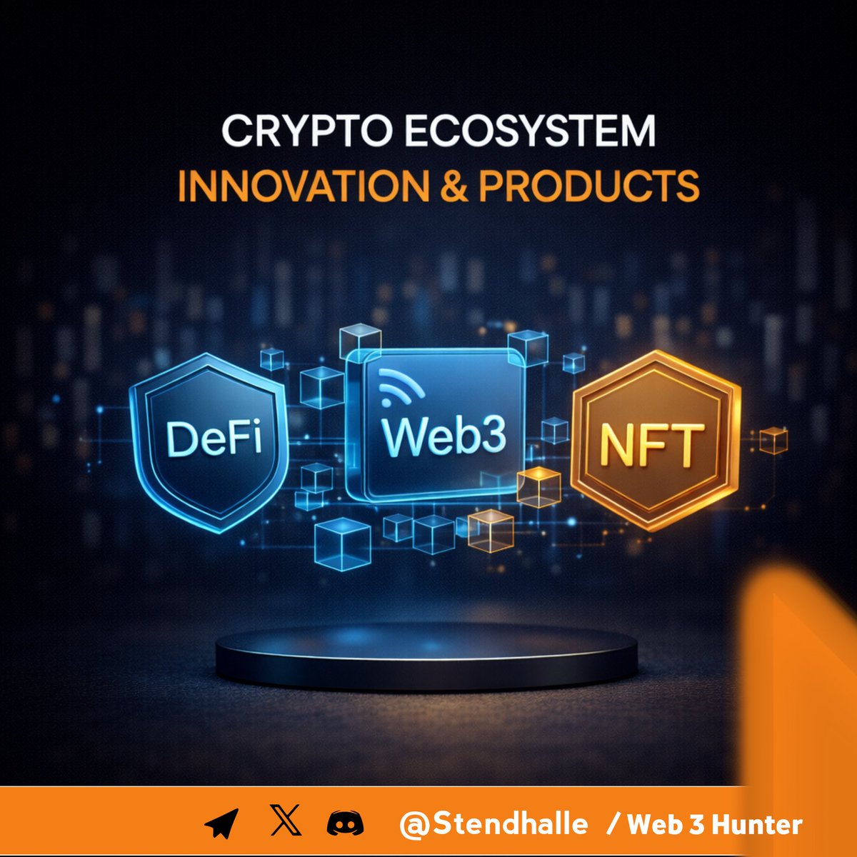 🎯 The crypto ecosystem is evolving beyond simple trading. New products are  reshaping how users interact with digital finance. Which innovation do you  find most promising today? #CryptoEcosystem #Innovation #DeFi #Web3 #NFT #