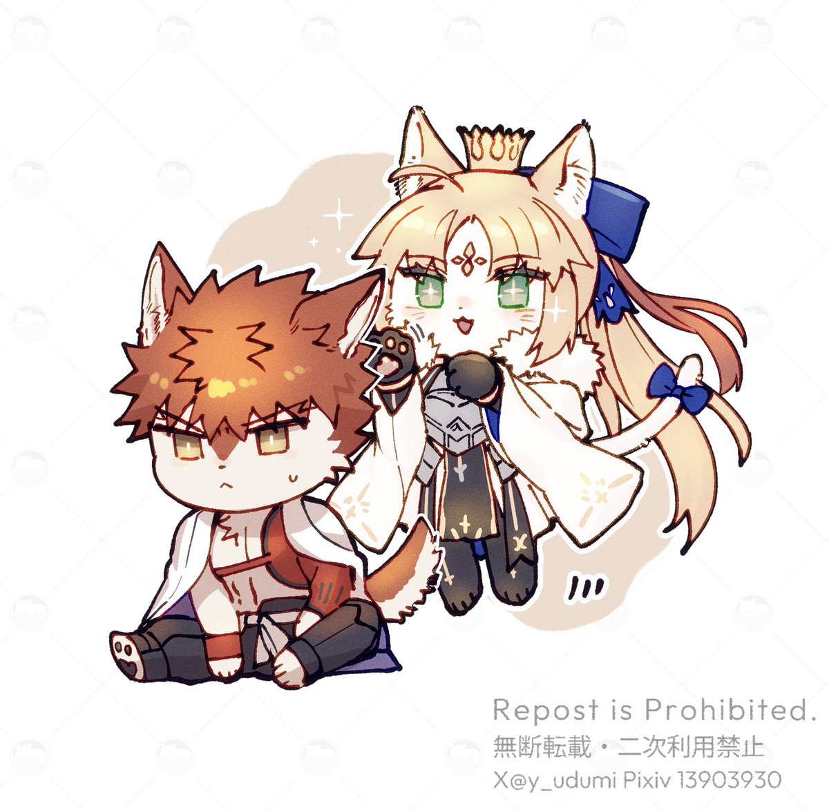 🐶🐈村キャス/AAらくがき
⚠️獣人化