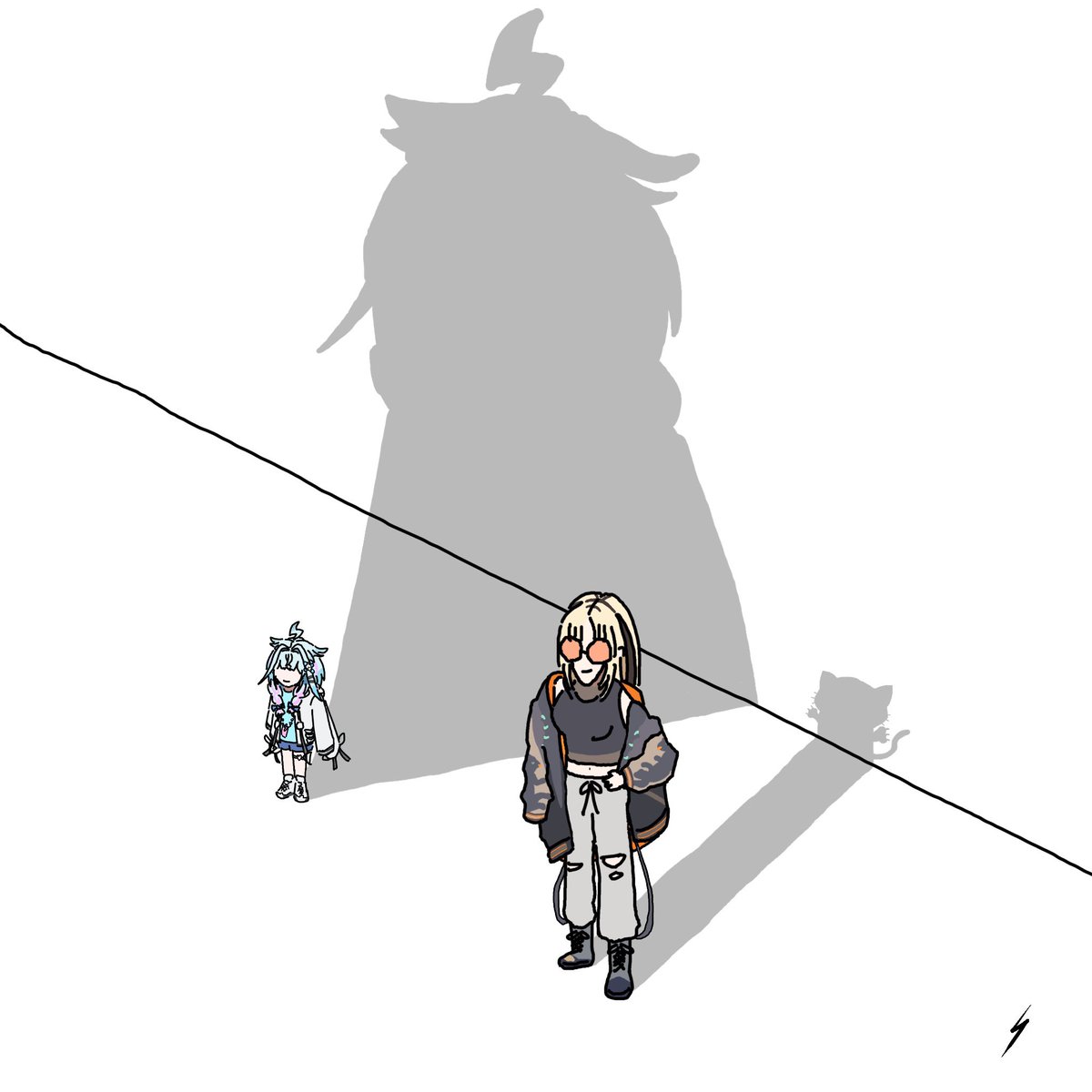 shadow
#すくすく枢 
#ニコたん描いたん