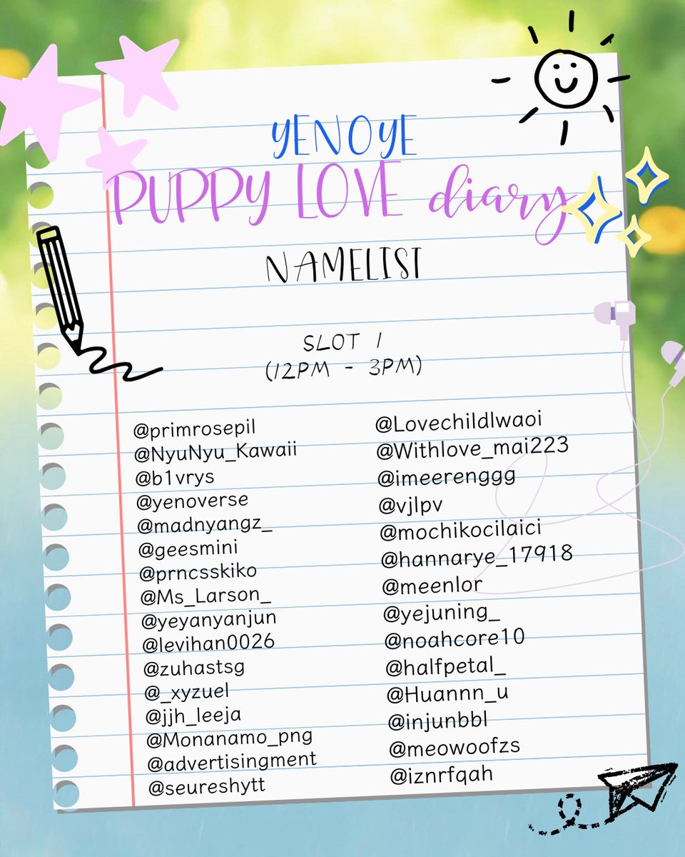 Puppylove121_MY's tweet photo. #Puppylovediary Attendance list
For the first 30 reservation with special freebies.
We will notify you by email within next week. 📮
Walk-ins are only available for Slot 2 (only 5 spots available). https://t.co/bAHiY8ksfW