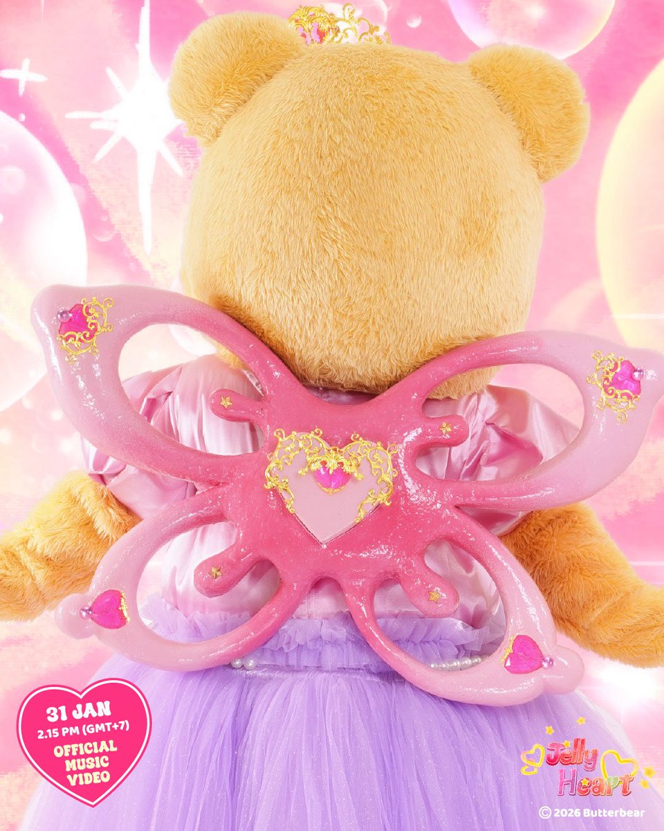 น้องเนยพร้อมแปลงร่าง! 🤭💫💖
พร้อมจะพาหัวใจทุกดวงให้หวานขึ้นอีกนิด 🍬
Let’s go!! ทุกคนพร้อมมั้ยคะ!? มาดู MV พร้อมกันน้าา
Are you ready to transform this Valentine’s Season💓

🎬 JELLY HEART – Music Video Launch Schedule:

Teaser
🗓️ : 29.01.26
⏰ : 18.00 น. | 6PM (GMT+7)
📍 :
