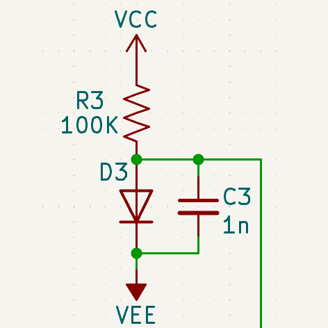 nabe_abk's tweet photo. ダイオードで電源電圧監視してたけど、マイコン自体に電源監視機能あるんだから、それ使えばよくね？（気づくの遅い #CH32 #CH32V https://t.co/rVI6QFVYFq