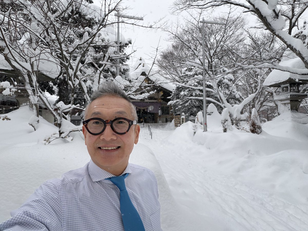 今日は13時から札幌弥彦神社で1月27日から始まるイベントの必勝と